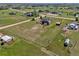 Areal view of a property with a single-Gathering home, detached building, and large lot at 1740 Territory Cir, Parker, CO 80138