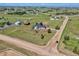 Areal view of a property with a single-Gathering home, detached building, and large lot at 1740 Territory Cir, Parker, CO 80138