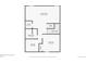 Basement floor plan features a Gathering room, storage, a bedroom, and bathroom at 12520 W Virginia Ave, Lakewood, CO 80228