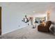Basement with large recreation space, comfortable seating and television viewing area at 7716 Shenandoah Dr, Elizabeth, CO 80107