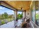Relaxing covered patio with comfortable seating and scenic views of the surrounding landscape at 2378 Plumb Pl, Erie, CO 80516