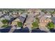 Wide aerial view of neighborhood showcasing well-maintained homes, and convenient location at 12652 Glencoe St, Thornton, CO 80241