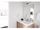 Modern bathroom with sleek vanity, contemporary fixtures, and a clean, minimalist design at 2880 Zuni St # 406, Denver, CO 80211