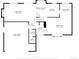Detailed floor plan showing layout of first story including living room, kitchen, and garage at 7923 S Marion Ct, Centennial, CO 80122