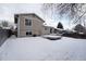 Back exterior showcases a deck and fenced-in backyard at 16038 E Oxford Dr, Aurora, CO 80013