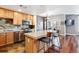 Modern kitchen with granite counters and stainless steel appliances at 1630 N Clarkson St # 320, Denver, CO 80218