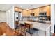 Modern kitchen with stainless steel appliances and granite countertops at 1630 N Clarkson St # 320, Denver, CO 80218