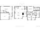 Detailed floor plan showcasing the layout of the three-story home, including room dimensions and closet locations at 20054 E 48Th Dr, Denver, CO 80249