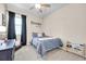 Charming ' bedroom with a bed, bookcase, and dresser that creates a cozy and organized space at 3086 Kestrel St, Brighton, CO 80601