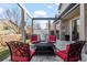 Outdoor patio with seating area, a built-in grill, and pergola at 4942 S Zephyr St, Littleton, CO 80123