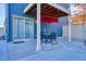 Cozy patio featuring a table and chairs, perfect for outdoor dining at 5295 Andes St, Denver, CO 80249