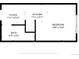 Floorplan features kitchen, bedroom, bathroom, and foyer at 603 Inca St # 530, Denver, CO 80204