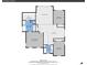 Upstairs floorplan featuring primary bedroom, loft, and bathrooms at 10622 Racine St, Commerce City, CO 80022