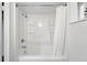 Bathroom with shower over tub at 618 Adams St, Denver, CO 80206