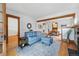 Comfortable living room with hardwood floors, and open floor plan at 618 Adams St, Denver, CO 80206