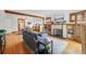 Bright living room with a fireplace, hardwood floors, and an open layout at 618 Adams St, Denver, CO 80206