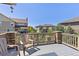 View of a private back deck that offers serene views and outdoor seating at 22198 Boundstone Dr, Parker, CO 80138