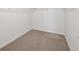 Walk-in closet with white walls, neutral carpet, and wire shelving unit at 45946 Gentry Ave, Bennett, CO 80102