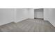 Unfinished basement with neutral carpet at 17336 E Rice Cir # F, Aurora, CO 80015