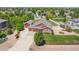 Beautiful aerial view of this home and well-manicured yard and garden; fenced backyard at 16283 Olive Way, Brighton, CO 80602