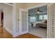 Spacious main bedroom with a view of a sunny porch at 1315 Gaylord St, Denver, CO 80206