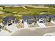 Aerial view of homes in a residential community with native landscape and mountain views at 3327 Backdrop Ct, Castle Rock, CO 80108