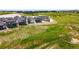 View of new home construction showcasing backyard views and neighborhood at 3327 Backdrop Ct, Castle Rock, CO 80108