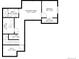 Basement floor plan featuring a recreation room, bedroom, bathroom, utility room, walk-in closet, and hall at 11235 S Neu Towne Cir, Parker, CO 80134