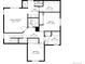Detailed floor plan showing the layout of the primary bedroom, bedrooms, bathrooms, and hall on the upper level at 11235 S Neu Towne Cir, Parker, CO 80134