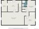 Basement level floor plan showing recreation room, utility room, storage and bedroom at 2064 Ironton St, Aurora, CO 80010