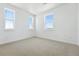 Bedroom featuring plush carpeting, large windows, and ample natural light at 1733 Fox Trotter Pt, Castle Rock, CO 80104