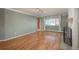 Living room with hardwood floors and fireplace at 900 Emerald St, Broomfield, CO 80020