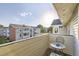 Private balcony with a table and chairs, perfect for enjoying the outdoors at 10150 E Virginia Ave # 7-302, Denver, CO 80247