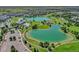 Stunning aerial view featuring picturesque lakes, lush greenery, and recreational areas, promising a vibrant lifestyle at 18085 E 107Th Pl, Commerce City, CO 80022