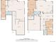 Combined floor plan of the two floors in the home at 6988 S Riverwood Way, Aurora, CO 80016