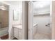 Bathroom with sink, toilet and shower at 5300 E Cherry Creek South Dr # 905, Denver, CO 80246