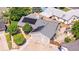 Aerial view of the property showcasing the roof, solar panels and surrounding neighborhood at 16673 E Kent Dr, Aurora, CO 80013