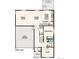 Main level floor plan featuring a great room, dining room, kitchen, bedroom, bath, study, and two-bay garage at 5918 Red Barn Ave, Mead, CO 80504