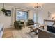 Well-decorated living room with a cozy seating area, wooden floors, and modern accents, perfect for relaxation at 6642 S Pearl St, Centennial, CO 80121