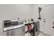 Convenient laundry room with modern washer and dryer at 5149 S Genoa Ct, Centennial, CO 80015