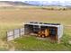 Exterior features a shed for equipment storage on a grassy lot at 6310 W County Road 4, Berthoud, CO 80513