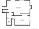 Floor plan showing a Gathering room, hall, bath, and bedroom layout with measurements at 7379 S Lafayette W Cir, Centennial, CO 80122