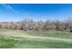 Expansive grassy backyard with mature trees and natural scenery at 2437 E Geddes Pl, Centennial, CO 80122
