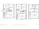 Detailed floor plan showcasing the layout of the home's three floors, including the kitchen, bedrooms, and basement at 2437 E Geddes Pl, Centennial, CO 80122