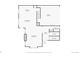 Detailed floor plan showcasing the layout of the first floor of the home with kitchen, dining, and living room at 8409 Rush Creek Ave, Littleton, CO 80125