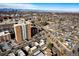 Aerial view of apartment building and surrounding area at 936 Eudora St # 102, Denver, CO 80220