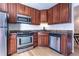 Updated kitchen with stainless steel appliances at 936 Eudora St # 102, Denver, CO 80220