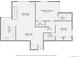 Second-floor floor plan with kitchen, living room, dining area, primary bedroom, bedroom, and two bathrooms at 1878 S Cole St, Lakewood, CO 80228
