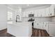 Beautiful kitchen with white cabinetry, stainless steel appliances, and a quartz countertop island at 3282 N Catawba Way, Aurora, CO 80019