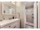 Updated bathroom featuring a modern vanity and stylish tiled shower at 7830 W 90Th Ave # 67, Broomfield, CO 80021